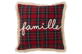 Kussen Ruit Famille Rood/Groen (45X45X3,75Cm) - (38727)
